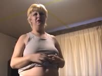 Kinky granny bend over her ass for dog sex